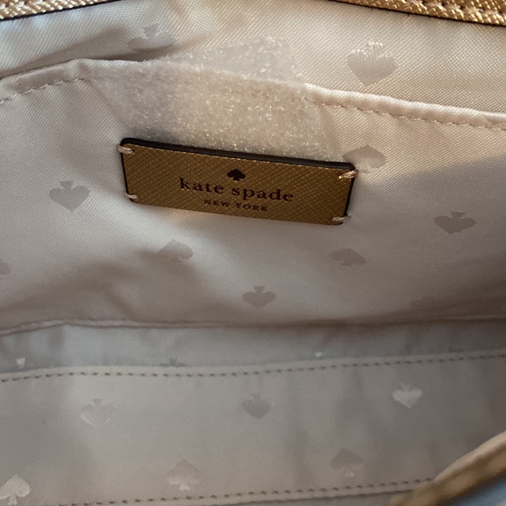 Kate Spade Metallic Gold Crossbody NWT - Picture 3 of 6